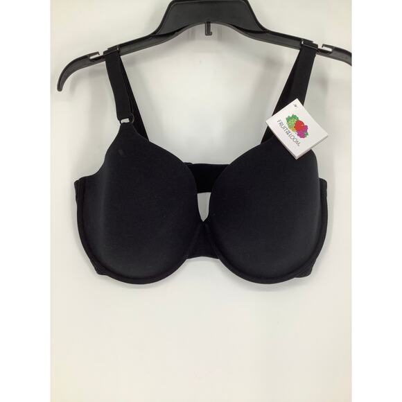 Fruit of the Loom Women's 40DD Black White Nude 3 Pack Cotton T-Shirt Bra K29-19 - Picture 3 of 6